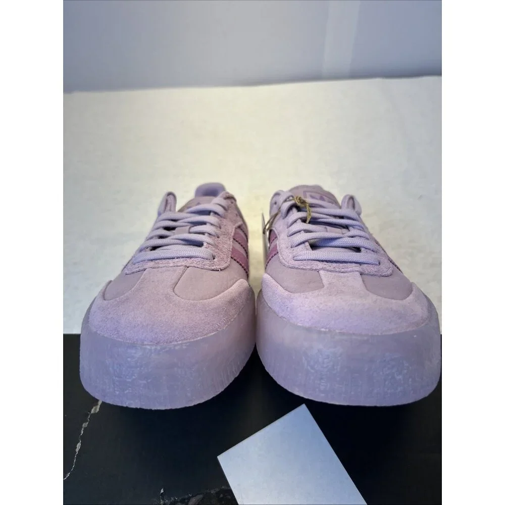 Adidas Samba Purple/Purple Gum Sole Sneaker JS3956 Women SZ 9 New in Box - Picture 7 of 10